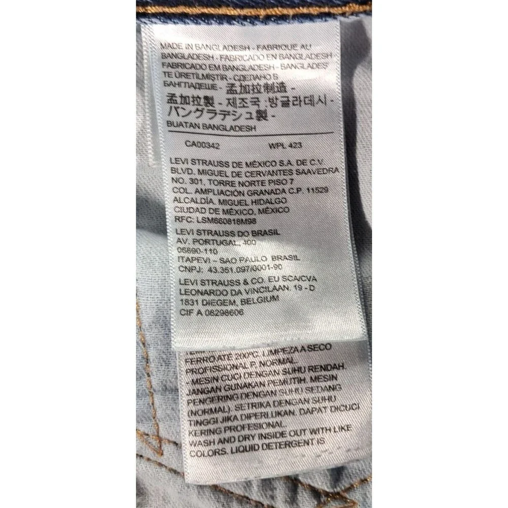 Levi's Strauss & Co Jeans Mens Sz 42x32 550 Relaxed Fit Straight Leg Denim Blue - Picture 7 of 16